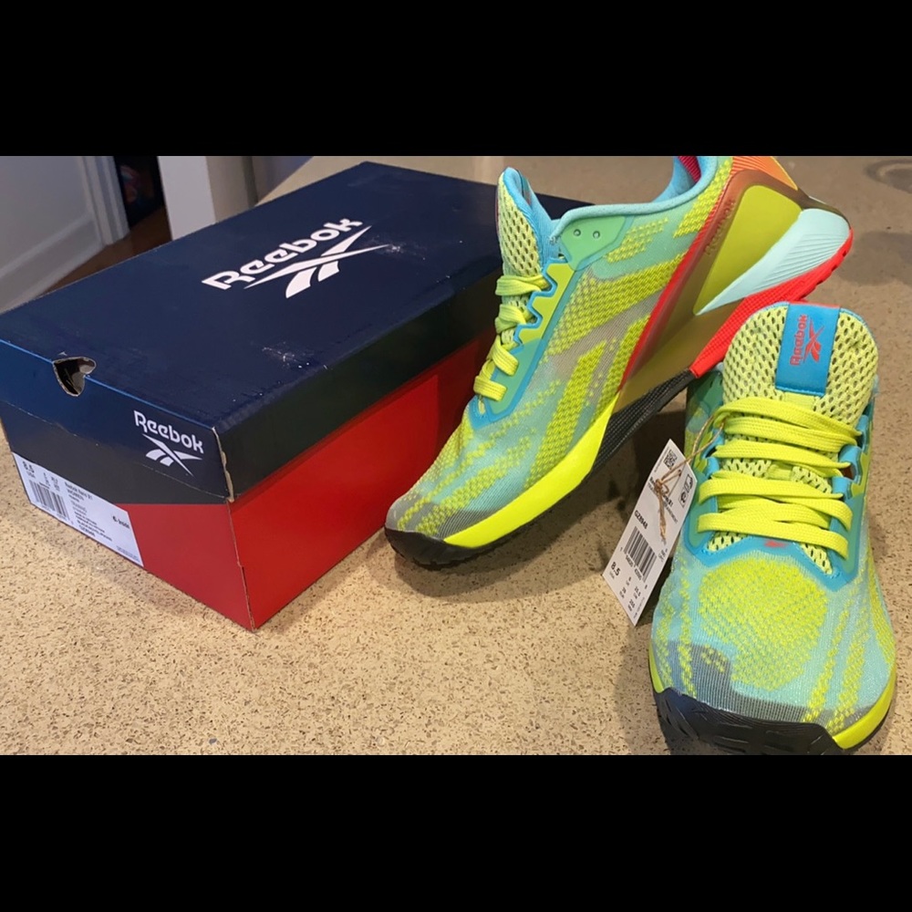 (SOLD)Reebok Nano X1 Training Shoes, Pixel Mint Size 8.5- Brand new!